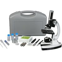 AMSCOPE-KIDS M30-ABS-KT1-W 120X-240X-300X-480X-600X-1200X 48pc Metal Arm & Base Educational Kids Biological Microscope Kit