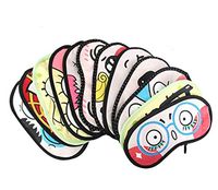 ieasysexy 4 pcs Lovely Cartoon Pattern Comfortable Sleep Slumber Eye Mask