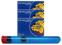 The Bulldog Amsterdam Filter Tips Blue"King" (3 Packs) with Rolling Paper Depot Doob Tube