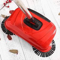 FACAI Household Cleaning Hand Push Automatic Sweeper Broom Stainless Steel Magic Broom Dustpan Handle Household Cleaning Package Hand Push Sweeper Mop