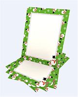 Whimsy Green Snowman Stationery - 100CT