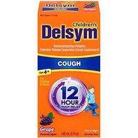 Delsym Children's Cough Suppressant Liquid, Grape Flavor, 5 Ounce
