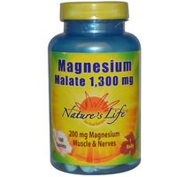 Natures Life Magnesium Malate 1300MG Tablets, 100 CT