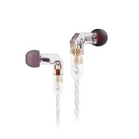 Yinyoo KBEAR F1 Single Balanced Armature Driver Inear Earphones 1 BA Noise Isolation Clear Sound Bud Earphones Earbud Headphones with Removable MMCX Connection Cable (Clear no mic)