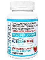 Bionaze Oral Sinus Probiotic w/BLIS K12 & BL-04 for Throat, Sinus, Ear, Nose & Mouth. Shelf Stable, clinically Proven strains Prevent Illness and Improve Breath.