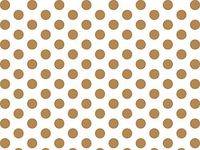 Gold Metallic DOTS Design Print Gift Grade Tissue Paper Sheets - 20" x 30" Package Amount (48)