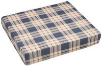 Hermell Products WC4420CVR Plaid Polycotton Cover for 16-Inch by 18-Inch by 2-Inch Cushion