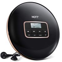 Portable CD Player, Personal Compact Disc CD Player with Headphones, Anti-Skip/Shockproof Protection Small Music Walkman MP3 Players with LCD Display for Adults Students Kids, Gift for Car Use