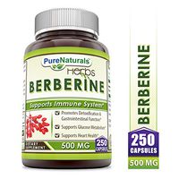 Pure Naturals Berberine 500 mg, Capsules - Supports Immune System - Supports Glucose Metabolism - Aid in Healthy Weight Management (250 Capsules)