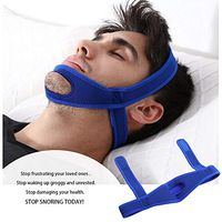 BLLKE Anti Snoring Devices Chin Strap, Snoring Chin Strap, Stop Snoring Sleep Aid for Men and Women (Blue)