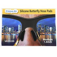 1.8mm 10 Pairs Eyeglass Sunglass Glasses Spectacles Anti-Slip Silicone Stick on Nose Pad Soft Anti-Slip Silicone Non Slip Black