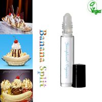 Set of 2: Banana Split Perfume Oil (Notes of ripe Bananas over Vanilla ice cream with nuance of fresh Cream and Chocolate topping at the base) .33oz x2