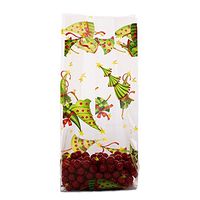 Dancing Christmas Trees Cello Bags 4" X 2 1/2" X 9 1/2" Halloween - 1.2 mil Thick