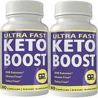 Ultra Fast Keto Boost 2 Bottle Pack Weight Loss Pills with Advanced Natural Ketogenic BHB Burn Fat Supplement Formula 800MG Capsules