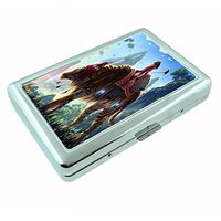 Perfection In Style Silver Cigarette Case Metal Wallet Anime Design D003