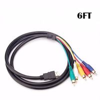 6FT HDMI to 5RCA Male Audio Video Component Convert Cable For HDTV TV BOX 1080P