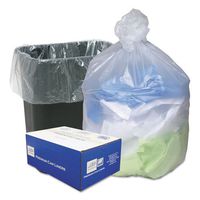 High Density Can Liners, 16gal, .315mil, 24 x 33, Natural, 200/Carton, Sold as 1 Carton