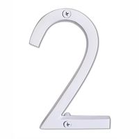 NACH hh-sdw6-wht-2 House Address Number Floating Shadow, Glossy White #2