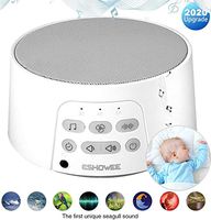 White Noise Machine, ESHOWEE Sleeping Sound Machine, 24 Soothing High Fidelity Nature Sounds for Sleeping & Relaxation, Portable for Home,Office, Travel, Baby, Kids and Adults