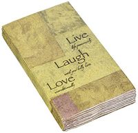 Avanti Live, Love and Laugh Guest Paper Towels, Multicolored 16 count