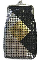 Eclipse Luxury Mesh Diamond Sequin Cigarette Case Pouch, Coin Purse, 100s, 3233