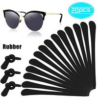 Faxco 10 Pairs Silicone Eyeglasses Temple Tips, Soft Anti-Slip Elastic Glasses Retainers, Comfortable Eyewear Retainer for Sports Eyeglass, Sunglasses