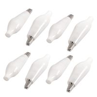 uxcell 8 Pcs White Soft Plastic Coated Metal Alligator Clips Test Clamp
