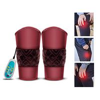 Heating Knee Brace Support-Knee Warm Wrap Heated Pad -Therapy Massager with 9 Massage Modes and 3 Files Temperature for Knee Injury, Pain Relief
