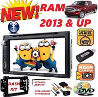 2013 & UP Dodge RAM AM/FM CD/DVD USB/Bluetooth Touchscreen Double DIN CAR Stereo Radio PKG. Dash KIT & Wire Harness Included 2014 2015 2016 2017 2018 13 14 15 16 17 18 1500 2500 3500