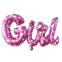 uxcell Foil Heart Pattern Family Letter Shaped Balloon Birthday Ceremony Decor 26 Inch Pink