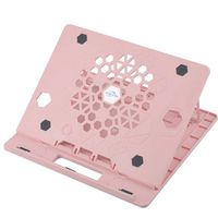 AICHESON Laptop Computer Stand, Portable Ergonomic Ventilated Adjustable Pads, X5 Macaron Pink