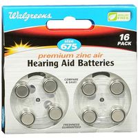 Walgreens Hearing Aid Batteries, Zero Mercury, #675, 16 ea
