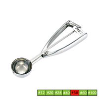 Cookie Scoop - Small Cookie Dough Scoop - Ice Cream Scoop, 1.5 Tablespoon/23ml/0.8 OZ - Selected 18/8 Stainless Steel Cupcake Scoop Melon Baller