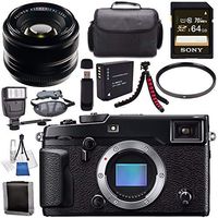 Fujifilm X-Pro2 Mirrorless Digital Camera (Body Only) 16488618 + Fujifilm 35mm f/1.4 XF R Lens 16240755 + NP-W126 Lithium Ion Battery + Sony 64GB SDXC Card + Carrying Case + Tripod + Flash Bundle
