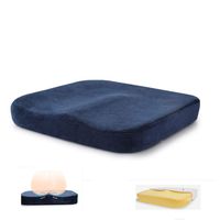 BIHIKI Coccyx Orthopedic Memory Foam Seat Cushion,Soft Comfort Seat Pads for Car Office Home Chair Bottom Seats Massage Cushion Pad