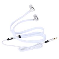 JonerytimeUniversal 3.5mm Shoelace Stereo Handfree Headphone Earphone Headset with Mic (White)