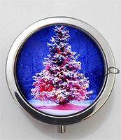 BlackKey Christmas 3-Compartment Decorative Pocket Gift Box Case Organizer for Pill, Color 1 -2286