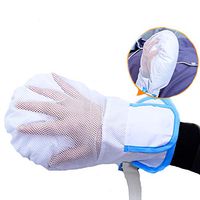 XIHAA Finger Control Mitts, Hand Infection Protectors Padded Mitts,Safety Universal Prevent Finger Harm Fixed Gloves for Medical Restraints Patient,1pair