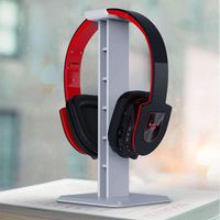 Alltravel Acrylic headphone stand, Headset Stand, Headphone Holder, Universal for on ear and medium size over ear headphones, Note: white stand only, headphones not included