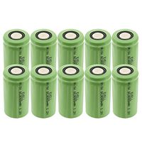 10x Exell 1.2V 3000mAh SubC Size NiMH Rechargeable Flat Top Batteries use with high power static applications (Telecoms UPS and Smart grid) radio controlled devices electric tools electric mopeds