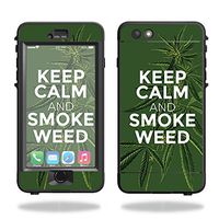 MightySkins Skin Compatible with Lifeproof Nuud iPhone 6s Plus Case - Smoke Weed | Protective, Durable, and Unique Vinyl Decal wrap Cover | Easy to Apply, Remove, and Change Styles | Made in The USA