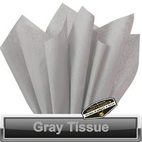 100 pc Mighty Gadget (R) Gray Tissue Wrapping Paper - 15” x 20”