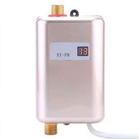 Instantaneous Water Heater - Mini Electric Tankless Water Heater 3000W/3800W Instant Electric Water Heating Shower 3 Seconds Hot US/EU Plug,gold,110V