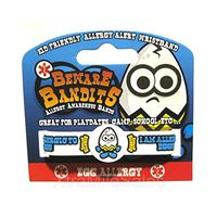 Beware Bandits Kid Friendly Egg Allergy Alert Wristband