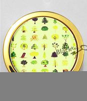 BlackKey Forest Trees Pattern 3-Compartment Decorative Pocket Gift Box Case Organizer for Pill, Color 2 -1257