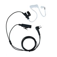 Klykon Motorola Cp200 Earpiece, 2 Pin Police Covert Acoustic Tube Walkie Talkie Earpiece Headset PTT MIC for Motorola 2 Way Radio Cls1110 Cls1410 GP2000