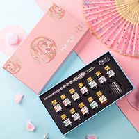 Xisheep Easter Day Home Décor ， Glass Pen Glass Dip Pen Vintage Handmade Pen Crystal Dip Sign Pen for Crafts Calligraphy Office Stationery - Multicolor