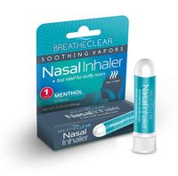 Breathe Clear Nasal Inhaler Stick for Stuffy Nose, Congestion, and Coughing, Menthol Tube Comparable to Vicks VapoInhaler, Fast and Soothing Relief for Sleep, Travel, or Work (1)