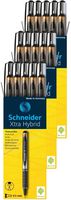 Schneider Xtra Hybrid Rollerball Pens, 0.5mm, Black Ink, 30 Pack (30181)