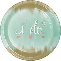 24 Mint To Be 10.25" Paper Premium Dinner Plates Bridal Shower Wedding Reception